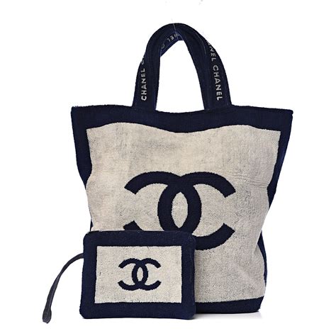 chanel bag beach|Chanel beach bag with towel.